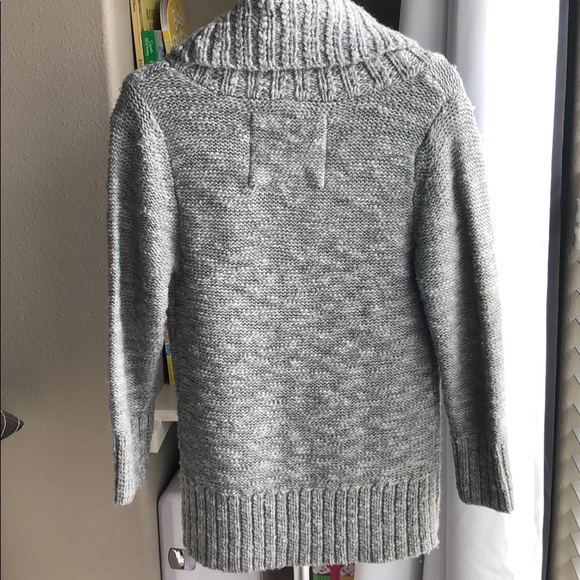Abercrombie & Fitch gray shawl sweater - Picture 3 of 4